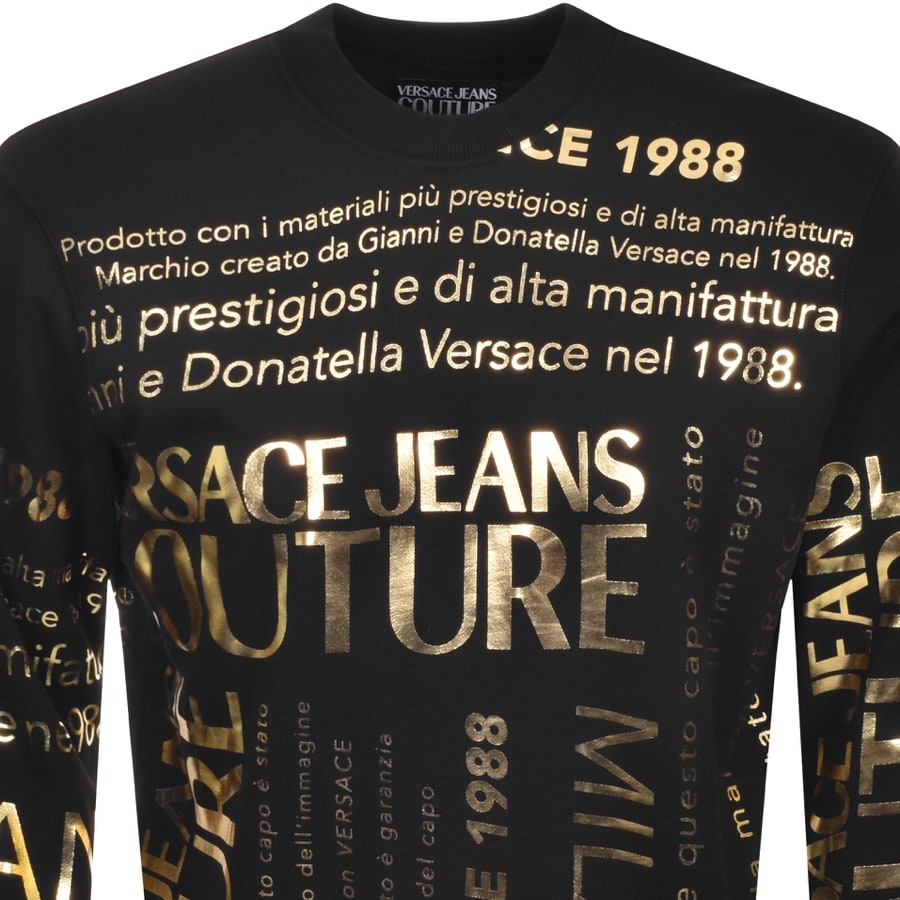 Alternative Image for ProductVersace Jeans Couture Logo Sweatshirt Black2